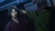 Hijikata argues with Serizawa