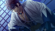Shinpachi realizes he cannot save Heisuke from becoming a Rasetsu or dying