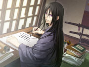 Hijikata with his hair loose