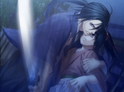 Hijikata protects Chizuru from Kazama