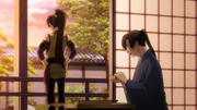 Sakai is counting the money that Heisuke has brought