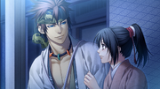 Shinpachi reassures Chizuru