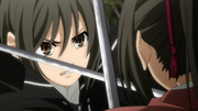 Kaoru fighting Chizuru