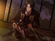 Hijikata witnesses his friends crumble into ash