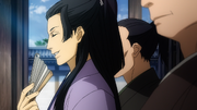 Itou and his men watching Heisuke train