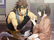 Shinpachi grins