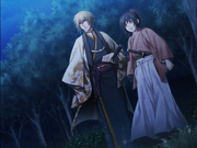 Kazama and Chizuru see the capital on fire
