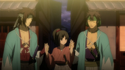 Sano, Shinpachi and Chizuru are going to a festival