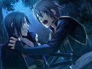 Souji yells at Hijikata