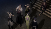 Everyone looking at the sky