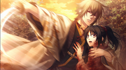Kazama saves Chizuru