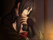 Hijikata hugs Chizuru