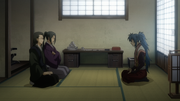 Sannan inviting Ryuunosuke to join the Rōshigumi