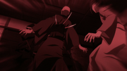 Koudou protects Chizuru with his life