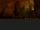 The very first Half-Life 2 menu background, featuring City 17.