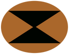 Concept overwatch soldier logo triangles ellipse yellow