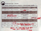 The Hazard Course Training schedule including Laurey's name.