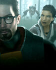 Concept art of Gordon and Alyx chased by Hunters.