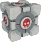 Weighted skull cube (unused) Portal: Still Alive.