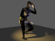 Early female Black Op hi-res model render.