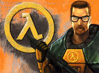 Freeman artwork, with the Lambda logo behind.