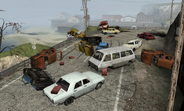 Pileup of cars at Dock 137