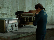 When Gordon has left, she waits by her radio.