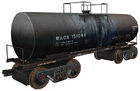 A black Tank car.