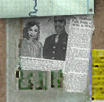 Eli and his wife on a newspaper clip on Kleiner's cork board.