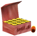 Ранняя модель коробки с патронами.