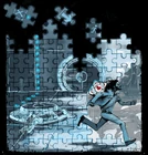 Rattmann running with his Cube shortly before Chell defeats GLaDOS.