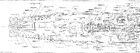 USS Newport News blueprint. The left portion is one of the sources of the previous image, reversed, while the right portion is the source of next image.