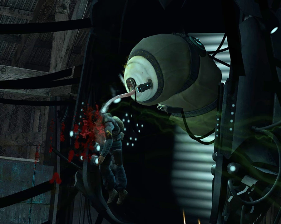 Half-Life 2 - The Hunter Attacking Alyx Vance Scene
