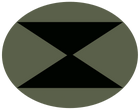 Concept overwatch soldier logo triangles ellipse green