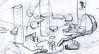 Concept art for a map of the Half-Life chapter Interloper.