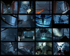 Concept art of a journey around GLaDOS' damaged chamber, based on Portal screenshots, first shown by Game Informer, then in the "collaboration" archive during the PotatoFoolsDay ARG.