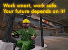 Safety advertisement. It reverts the sentences said by the Black Mesa Announcement System.