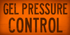 Знак "Gel Pressure Control" на консоли в насосной станции BETA.