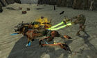 Vortigaunt retrieving Bugbait on a dead Antlion Guard near the Vortigaunt Camp.