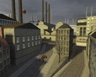 Street near lab beta.jpg (263 КБ) Улица возле лаборатории Кляйнера в играбельной «утечке» Half-Life 2. Летают вороны и комбот, а на месте БТР в качестве «заглушки» стоит багги. На заднем плане заметно гораздо больше заводов, чем в релизной версии игры. Вороны также были заменены на голубей.