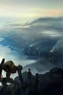 City17 destroyed.jpg (369 KB) Concept art for the beginning of Episode Two, showing Dog, Alyx and a Rebel overlooking the destroyed City 17.