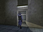 Barney Calhoun as seen by Gordon Freeman at the beginning of Half-Life.