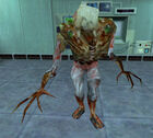 A Gonome in Black Mesa. Note the outline of eye sockets on the Headcrab.