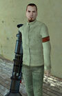 The "RPG Guy" used as Odessa Cubbage's placeholder in the playable Half-Life 2 Beta.