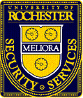 Настоящая нашивка «University of Rochester Security Services».