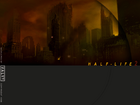 Very first Half-Life 2 menu background, dated 1998. Of note are the American skyscrapers skyline in the back.