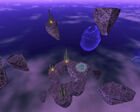 Xen crystals on mysterious floating islands in xen.