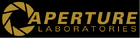 Aperture Laboratories logo seen on Speaker System devices (yellow).