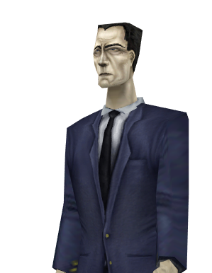 a photo of gman from half life 2 in the style of