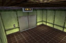Лифт, ведущий к зоне взаимодействия с персоналом.